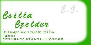 csilla czelder business card